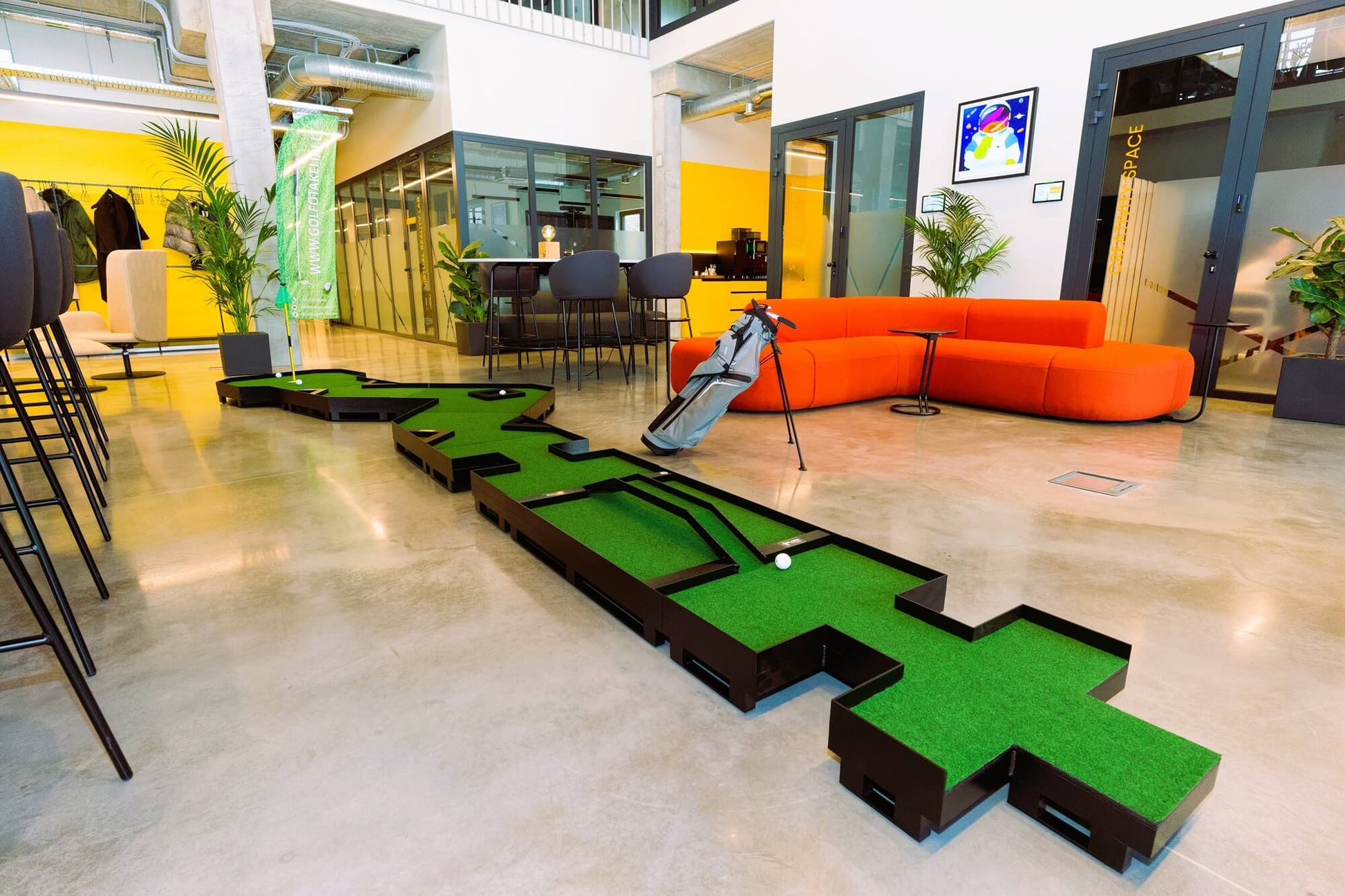 mini golf at the office